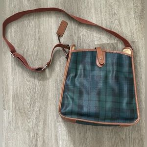 Vintage Ralph Lauren tartan print crossbody boxy bag VGUC Y2K punk preppy